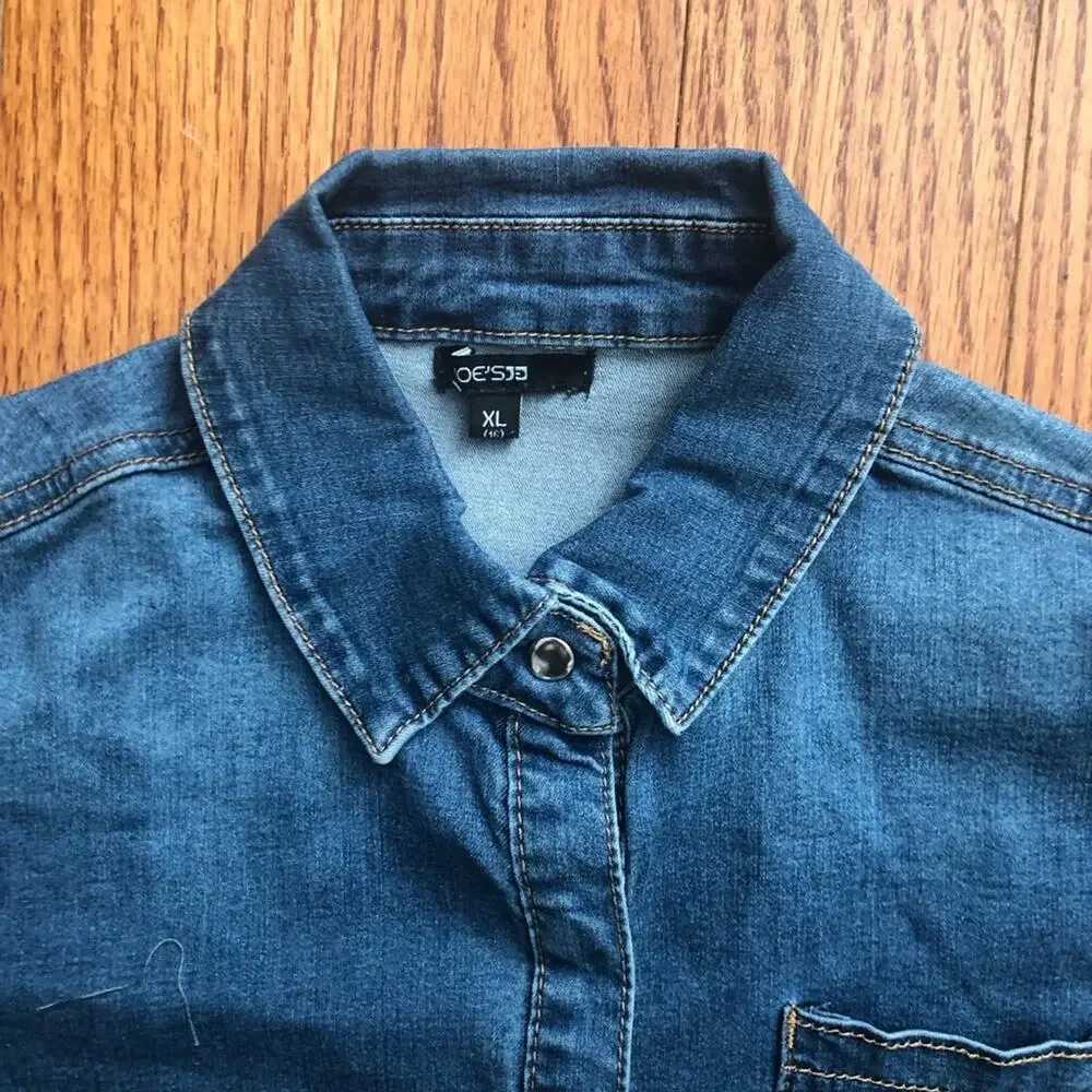 Joe's Jeans Kids The Mavis Blue Denim Jumper (Big Kids) Girl's Size XL